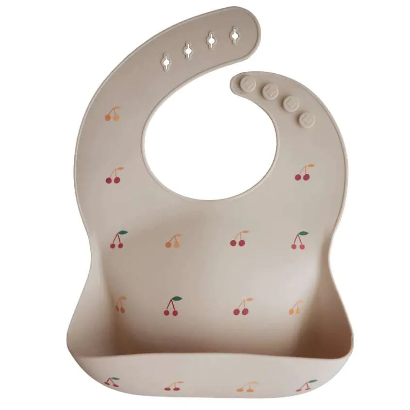 Silicone Bib - Cherries