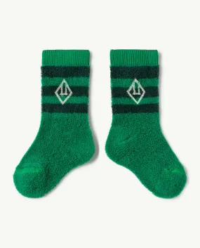 Skunk Baby Socks - Green Logo