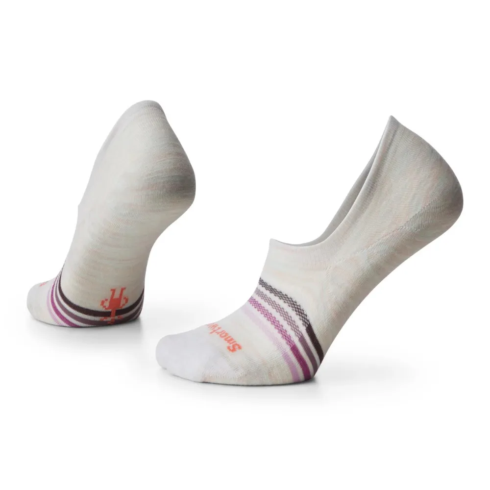 Smartwool Everyday Striped Zero Cushion No Show Moonbeam Socks (Women's)