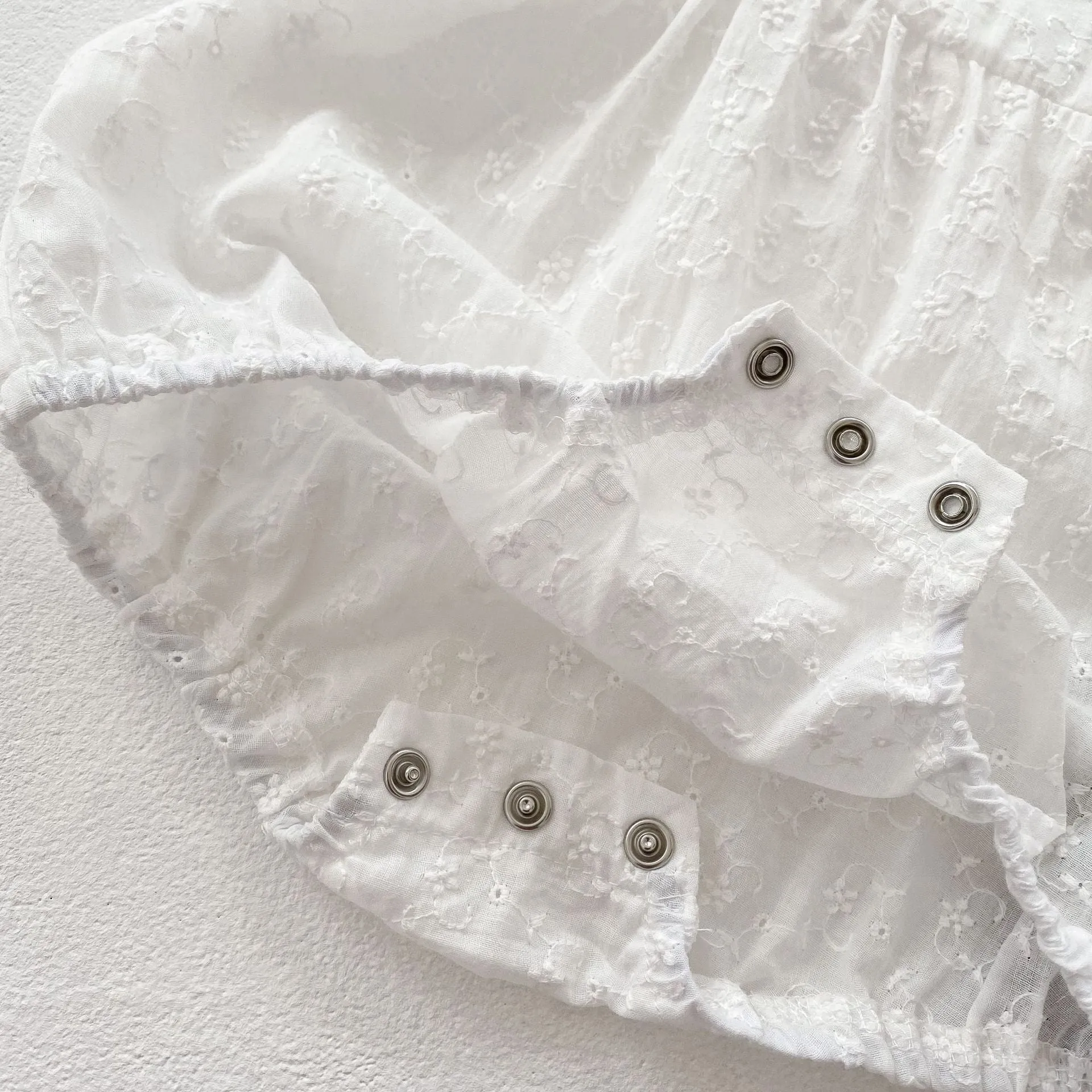Solid Color Embroidered Bodysuits