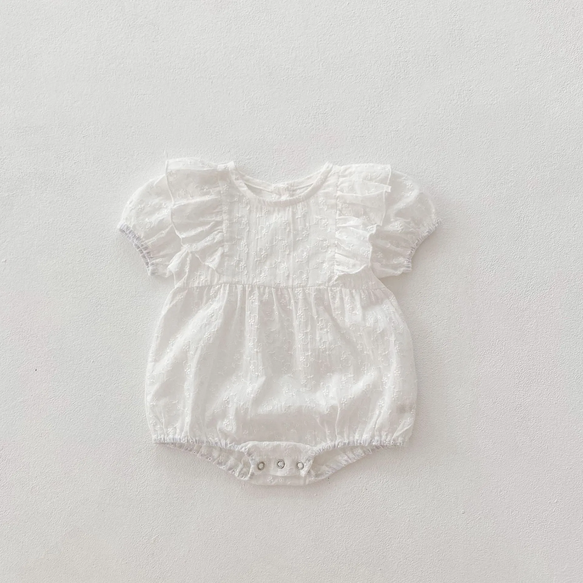 Solid Color Embroidered Bodysuits