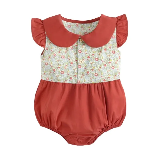 Summer Cotton Baby Bodysuit Newborn Cute Plaid Clothing for Baby Girls Sleeveless Toddler Infant Bodysuits