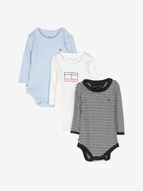 Tommy Hilfiger Baby Boys Organic Cotton Bodysuits Set (3 Piece)