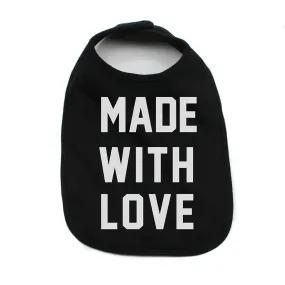 Valentine's Day Made With Love Soft Cotton Infant Bib