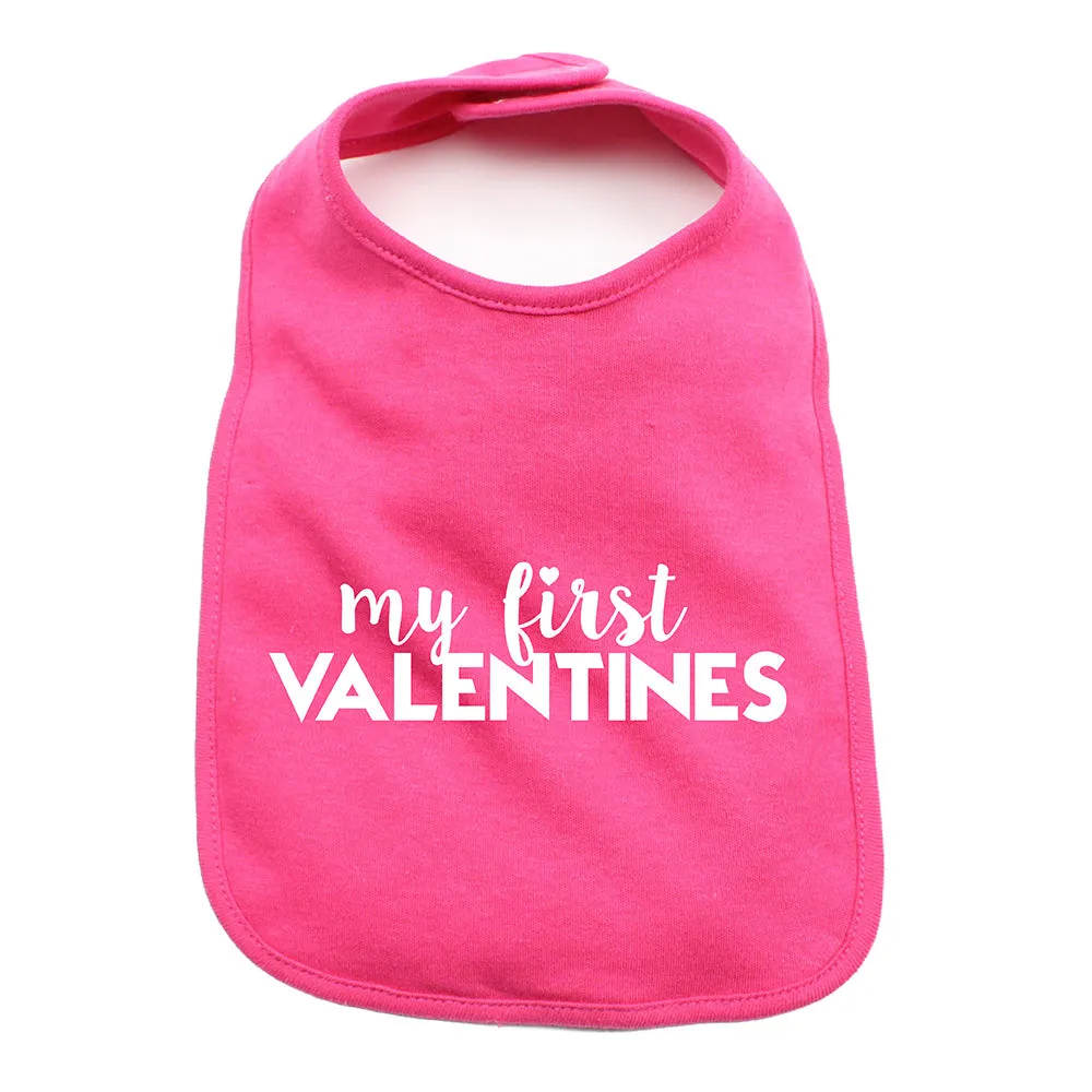 Valentine's Day My First Valentines Soft Cotton Infant Bib