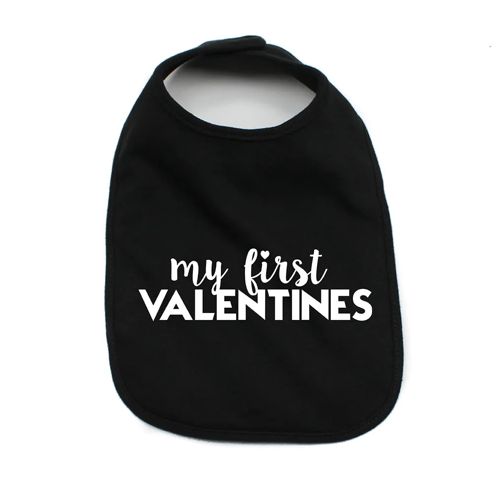 Valentine's Day My First Valentines Soft Cotton Infant Bib