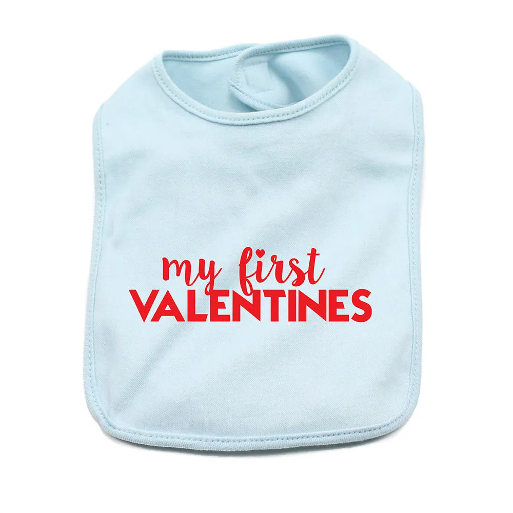 Valentine's Day My First Valentines Soft Cotton Infant Bib