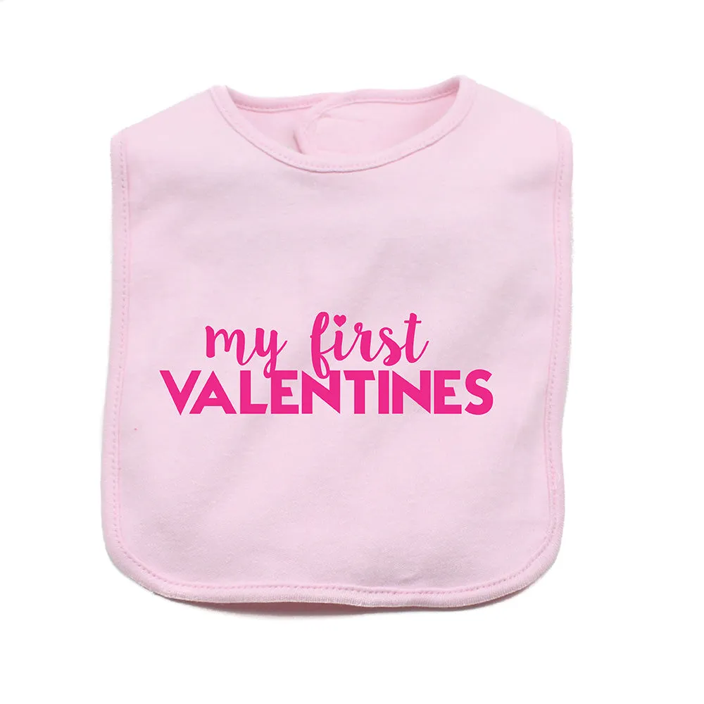 Valentine's Day My First Valentines Soft Cotton Infant Bib