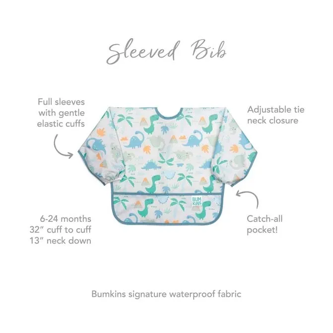 Waterproof Sleeved Bib - Rainbows