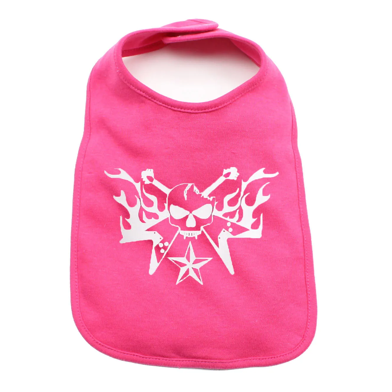 White Guitar Hero Unisex Baby Soft Cotton Bib