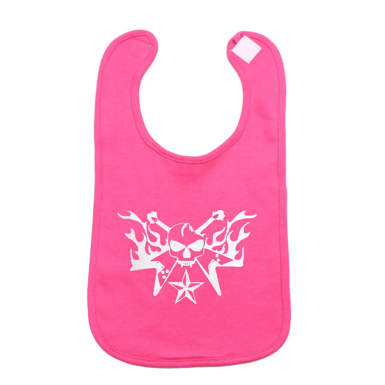 White Guitar Hero Unisex Baby Soft Cotton Bib